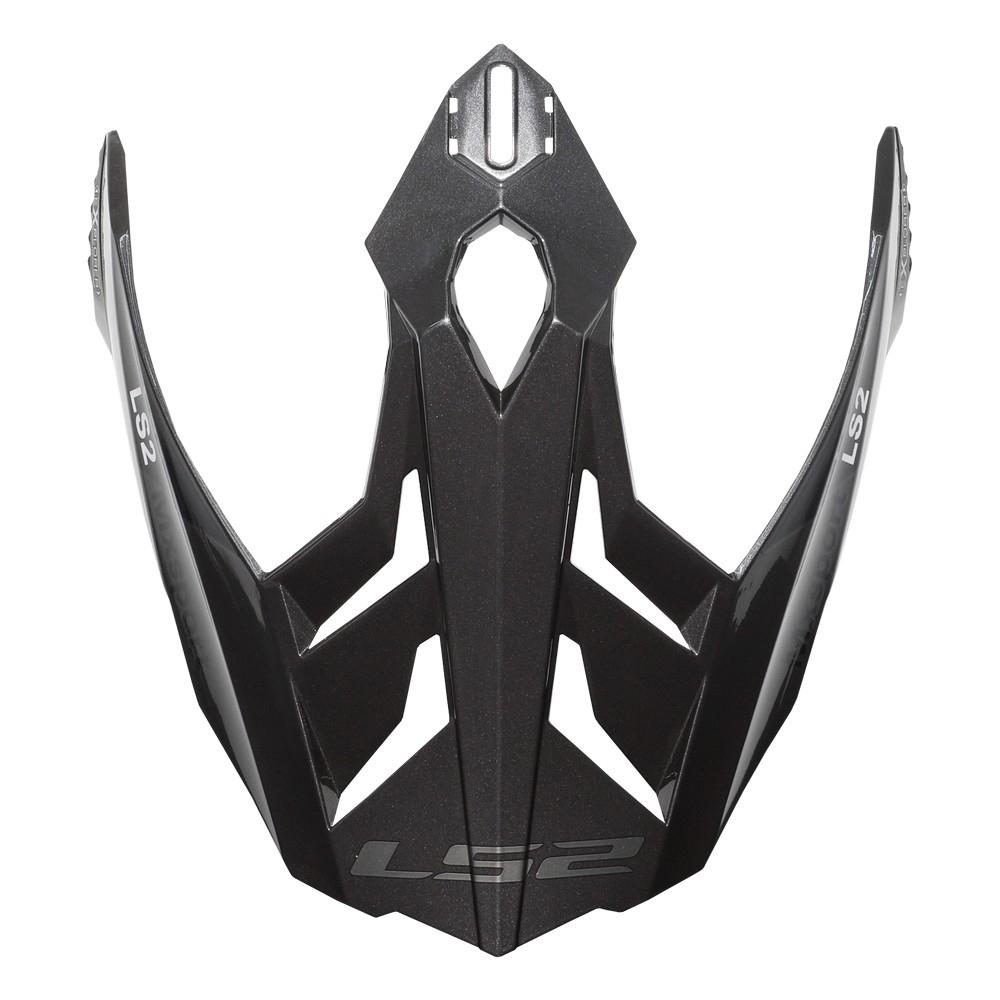 Visera casco LS2 MX701 frontier titanium-Rojo