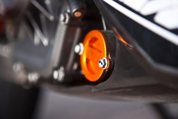 Tapa filtro aceite CNC naranja KTM 125/390 Adventure, Duke, RC