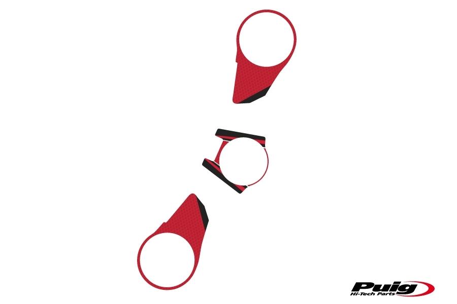 Adhesivo protector tija superior horquilla Aprilia RSV4R 2013-2024 rojo