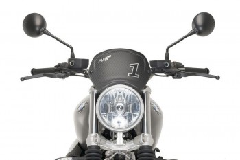 Placa frontal BMW R nineT Scrambler 2016-2020 simil carbono