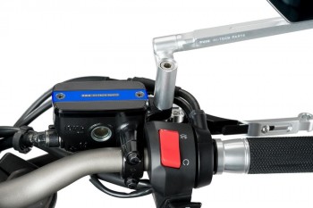 Tapa bomba freno delantero Honda modelos diversos, SYM Maxsym 400TL 2021-2024 azul