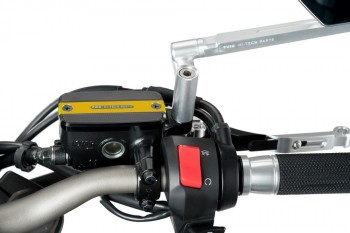 Tapa bomba freno delantero Honda modelos diversos, SYM Maxsym 400TL 2021-2024 color oro