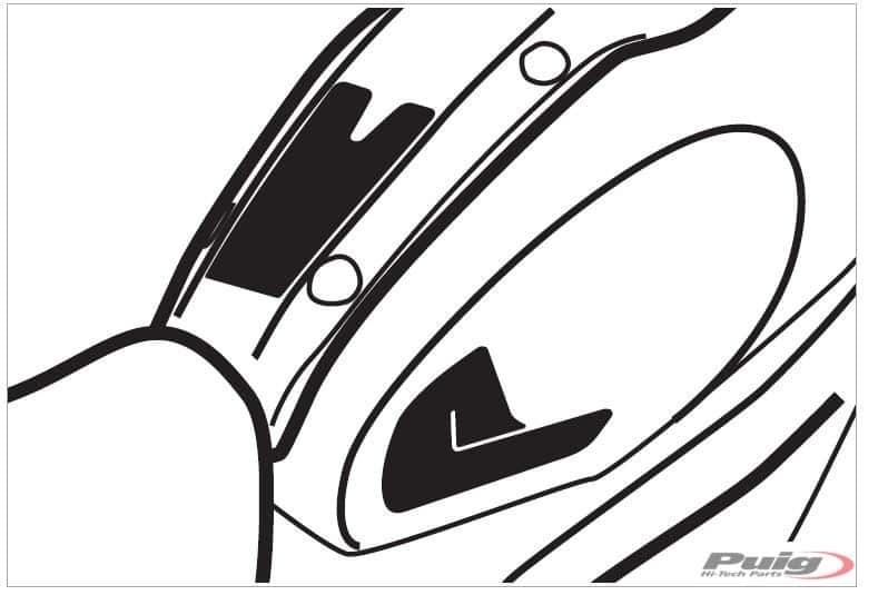 Protector Deposito + lateral XSR900 16-17'C/carbono