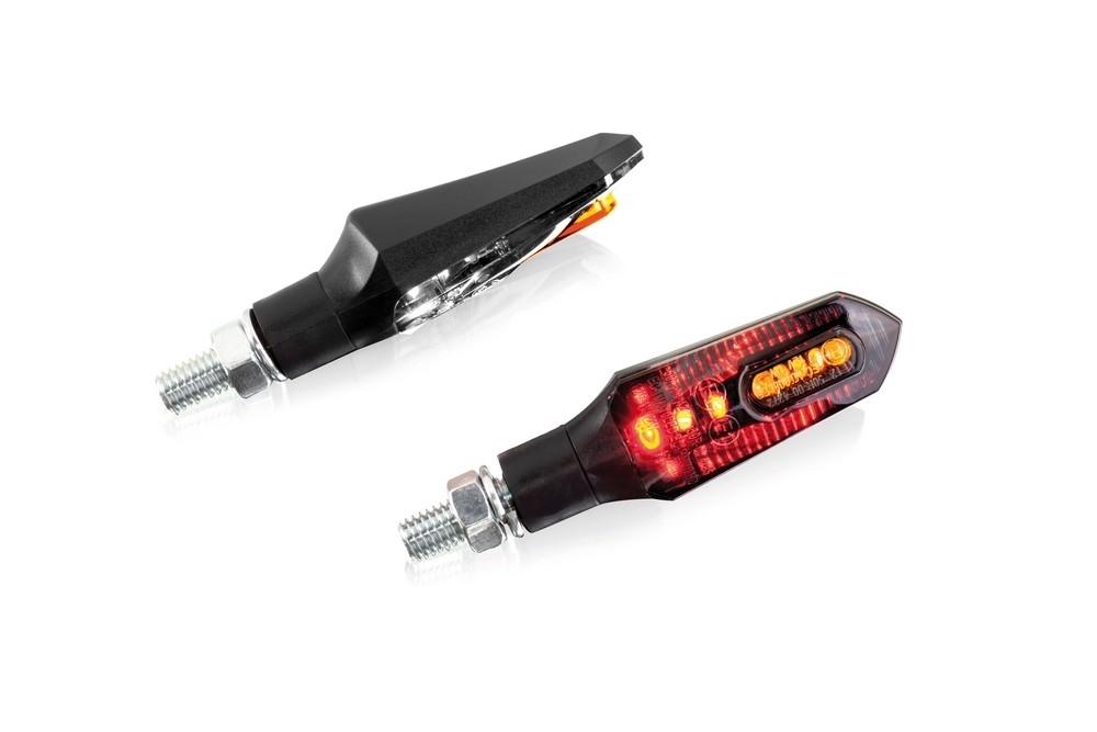 Intermitentes Puig Stick a leds delanteros con luz de posicion homologados negros  (par)