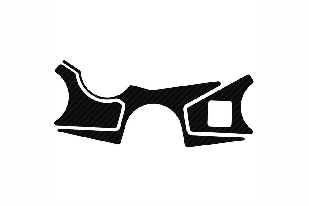 Adhesivo protector tija superior horquilla Suzuki GSX-R 1000 2017-2018 modelo xtreme simil carbono