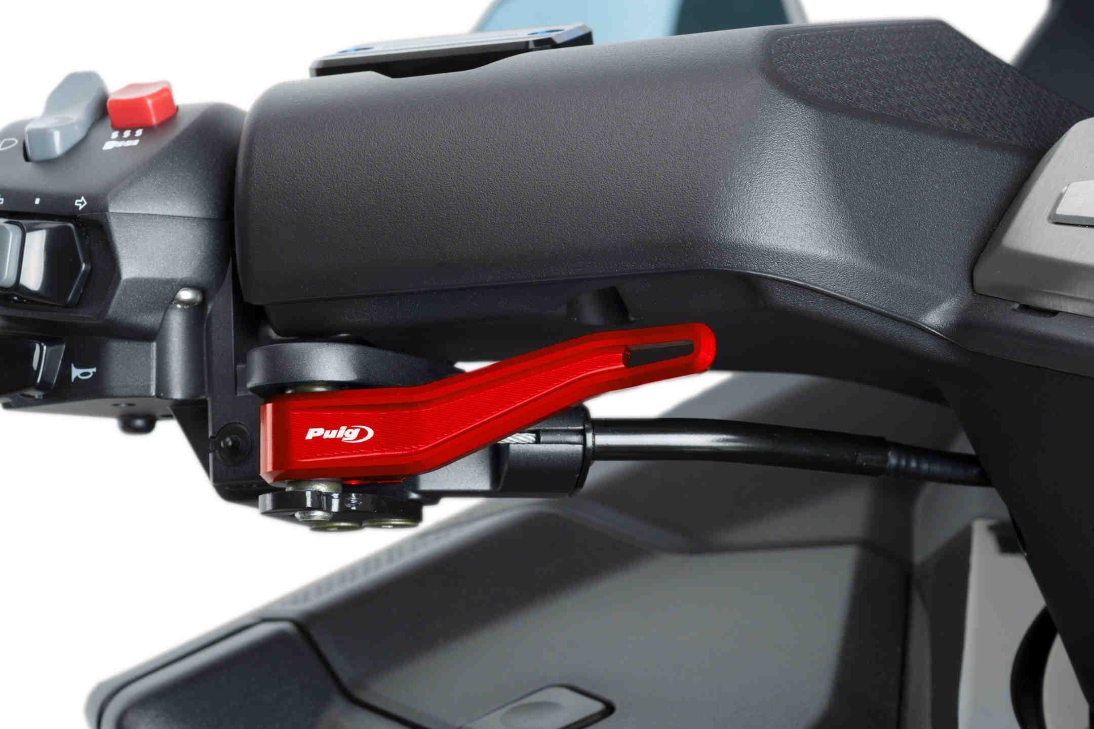 Maneta freno parking Kymco AK550 /Premium 2017-2024 roja