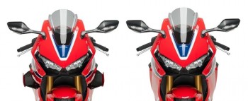 Alerones downforce laterales sport Honda CBR1000RR 2017-2019 rojos
