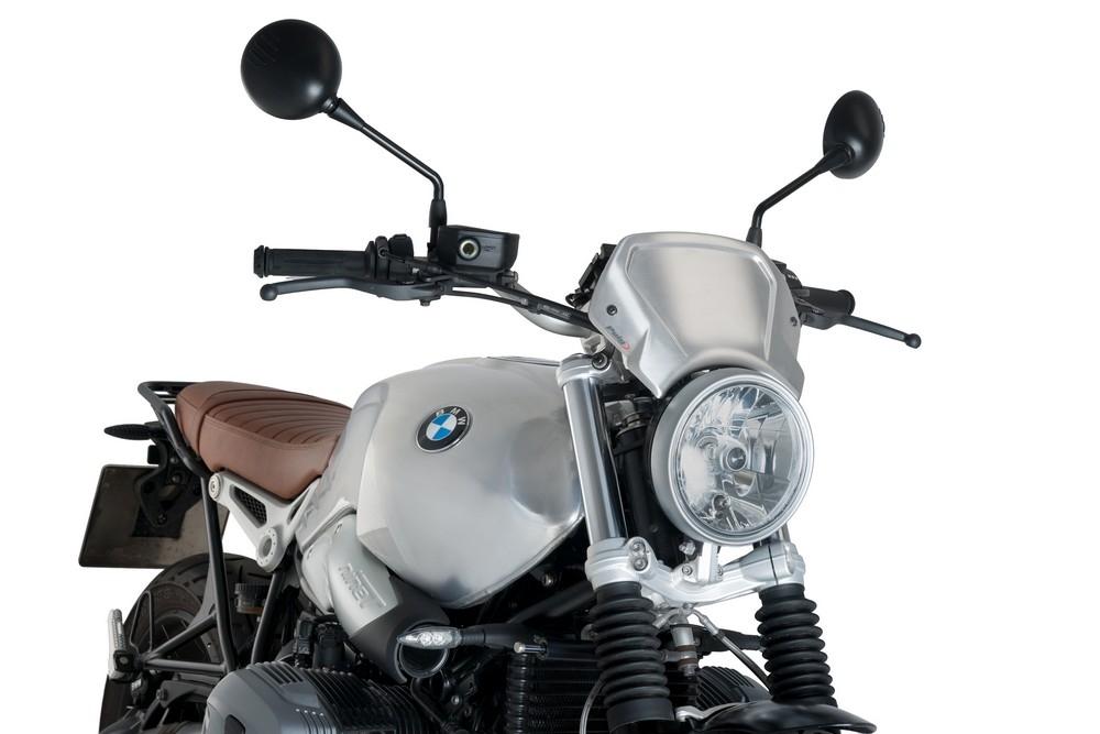 Placa frontal aluminio BMW R nineT 2014-2024 plata