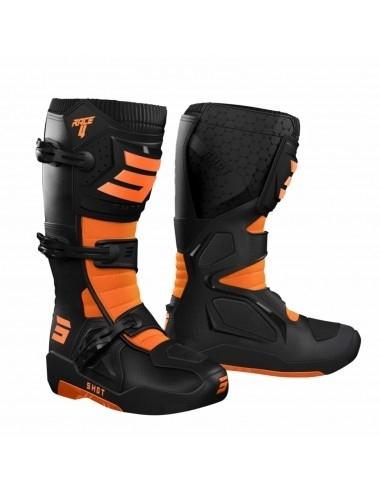 Botas Shot Race 4 negras-naranjas talla 46