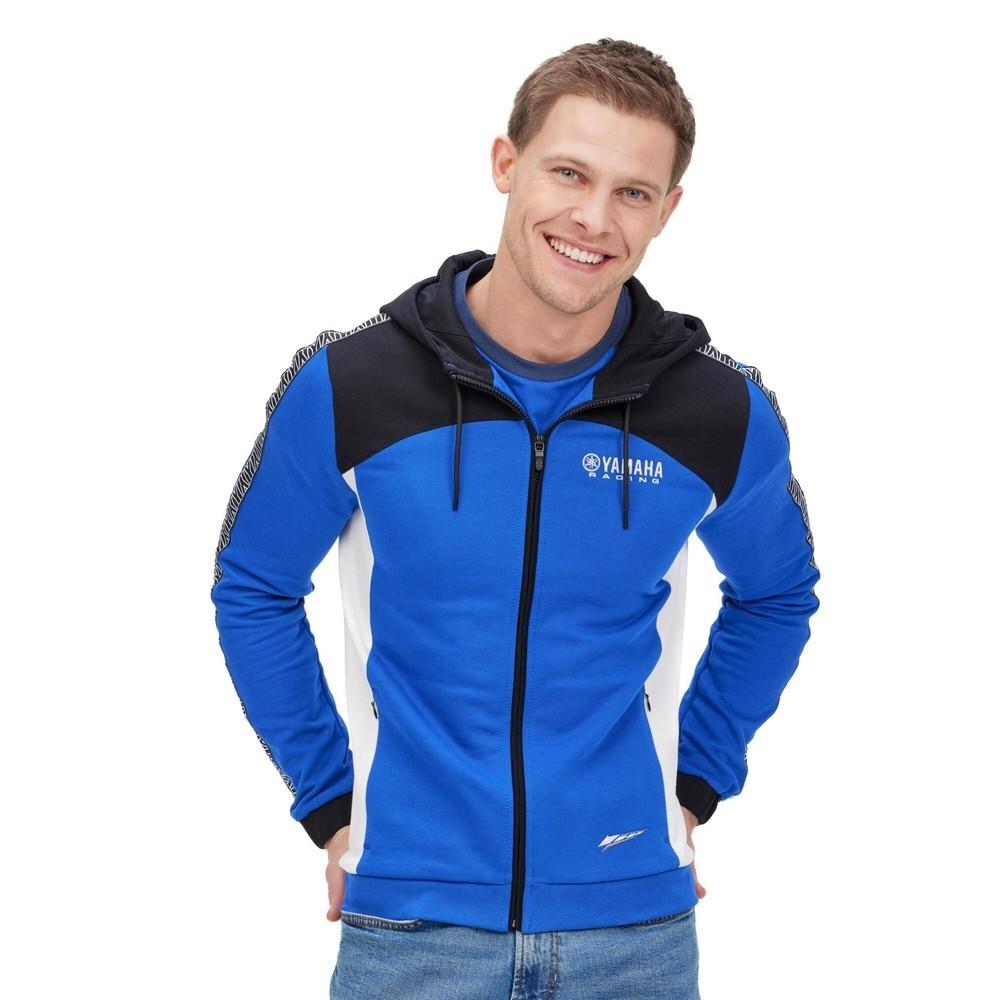 Sudadera con capucha y cremallera Yamaha Paddock Blue Dankos hombre