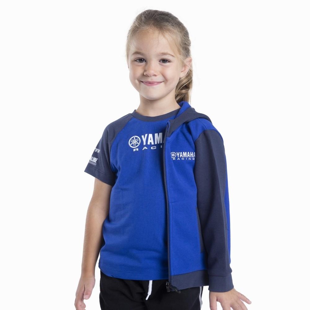 Sudadera con capucha y cremallera Yamaha Paddock Blue infantil