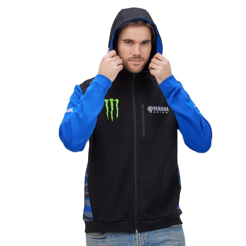 Sudadera con capucha y cremallera replica Monster Energy Yamaha Factory MXGP Team hombre