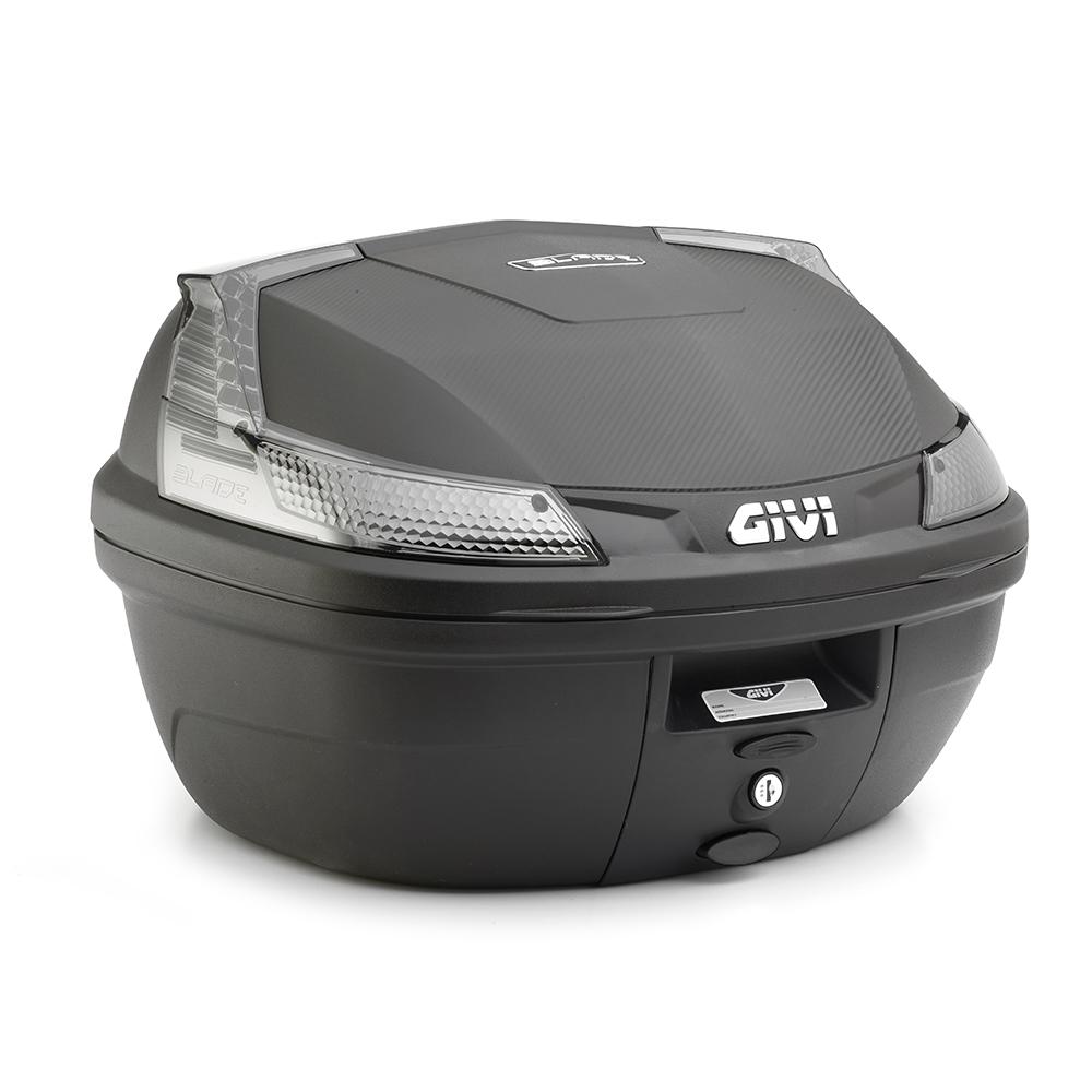 Baul 37L Givi B37 Blade negro base reflex ahumado