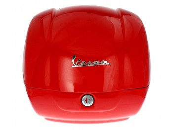 Baul 36L Vespa GTS, GTV, Super Rojo Dragon 894 respaldo negro