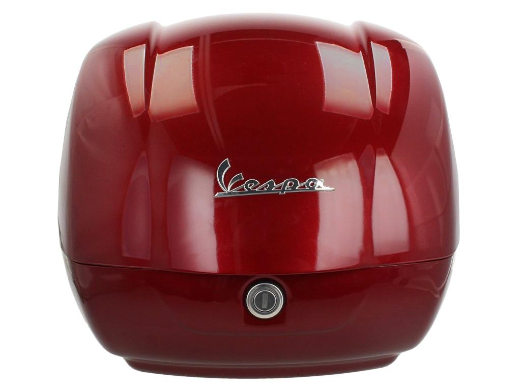 Baul 36L Vespa GTS, GTV, Super Rojo Mosto 880/A respaldo negro