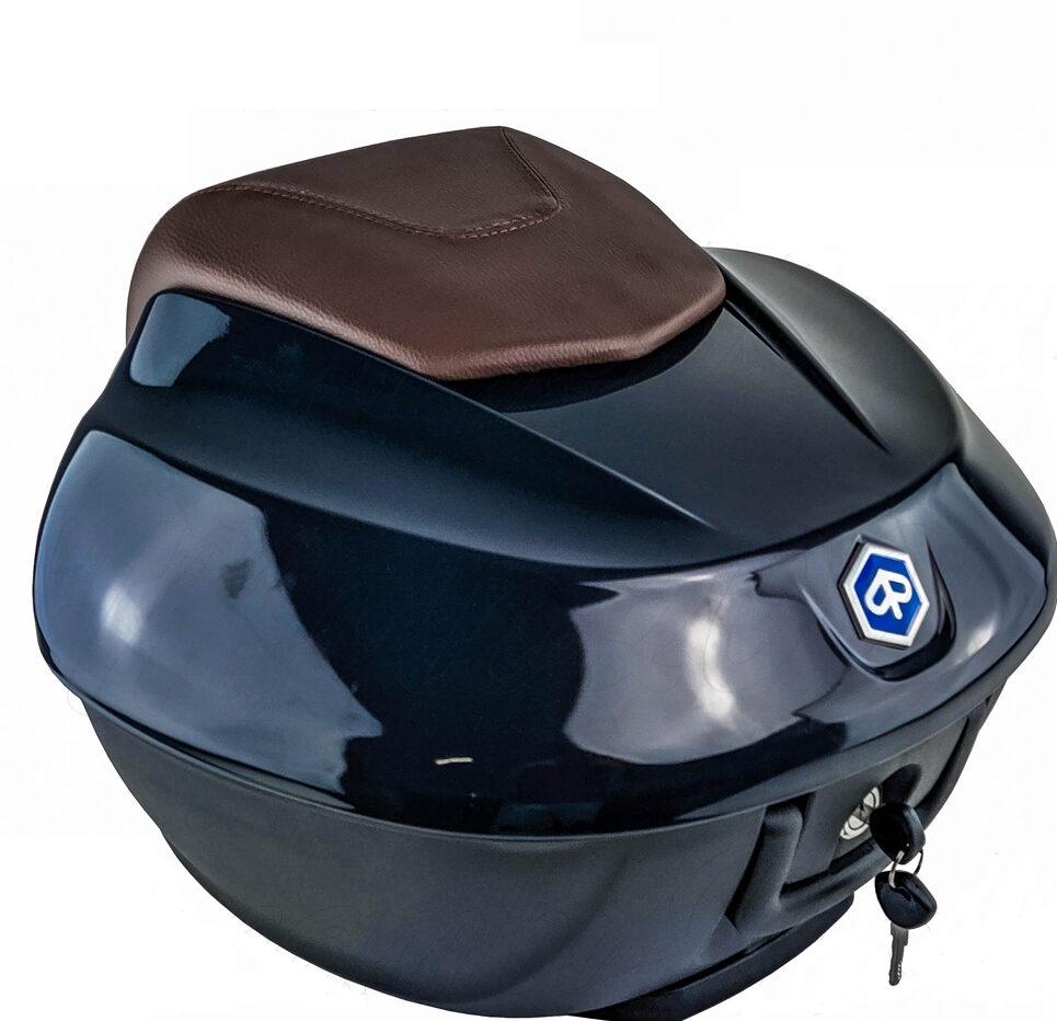 Baul 36L Piaggio Beverly 300/350 Eu4 Azul cobalto 251 (D14) respaldo marron