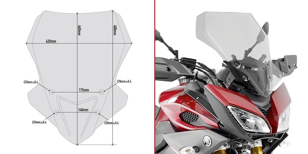 Cupula P/KITAO Yamaha.MT-09.TRACER.15