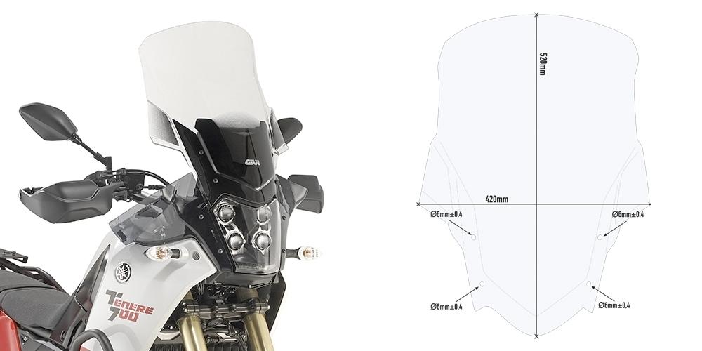 Cupula Yamaha Tenere 700  2019-2023