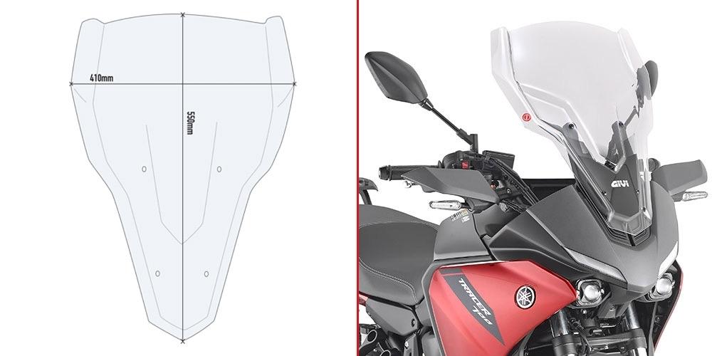 Cupula Yamaha Tracer 700 2020-2024 +17,5cm