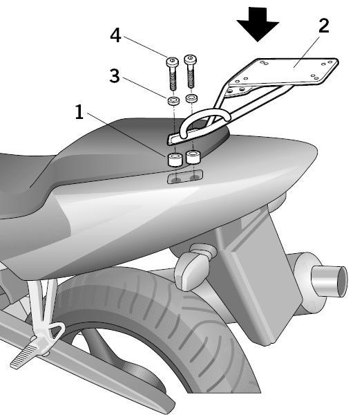 Soporte baul Shad Top master Honda CBR600F 2001-2008