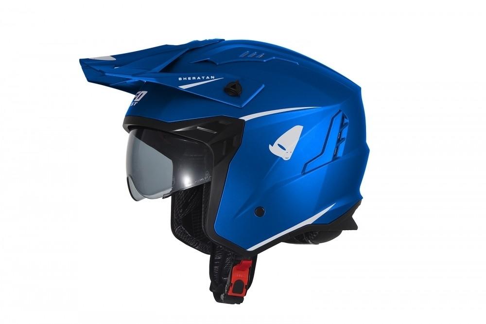 Casco Jet UFO Sheratan azul talla S