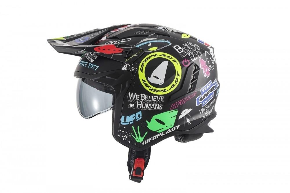 Casco Jet UFO Sheratan Graphics talla L