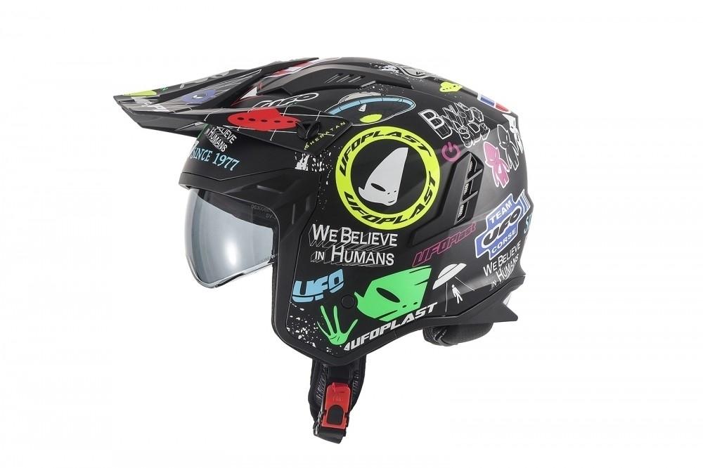 Casco Jet UFO Sheratan Graphics talla XL