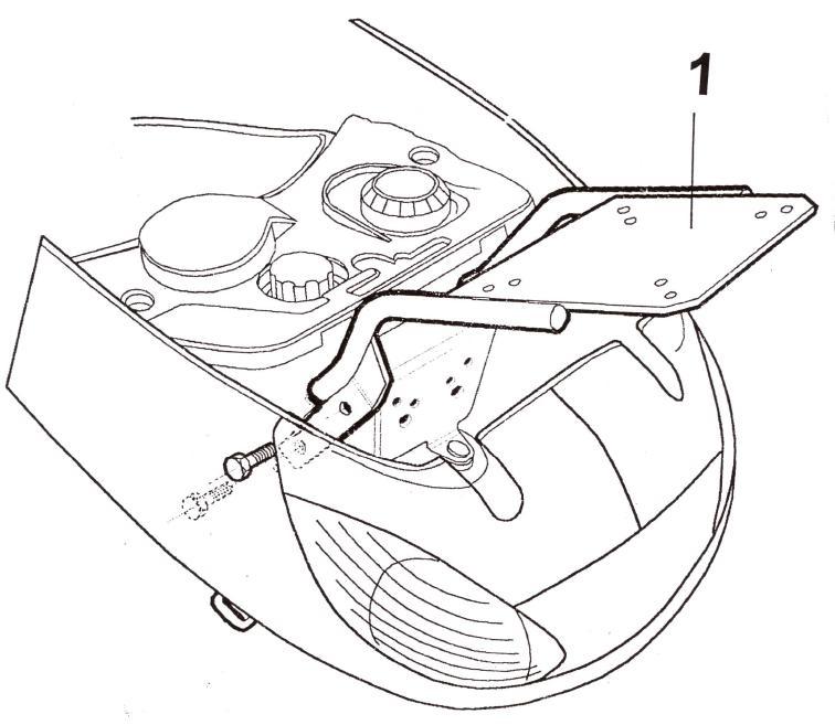 Soporte baul Shad Top master Peugeot Vivacity 50/125 1999-2007