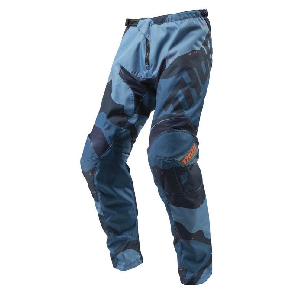 Pantalones Thor Sector Camo S9 azul/negro Talla 36