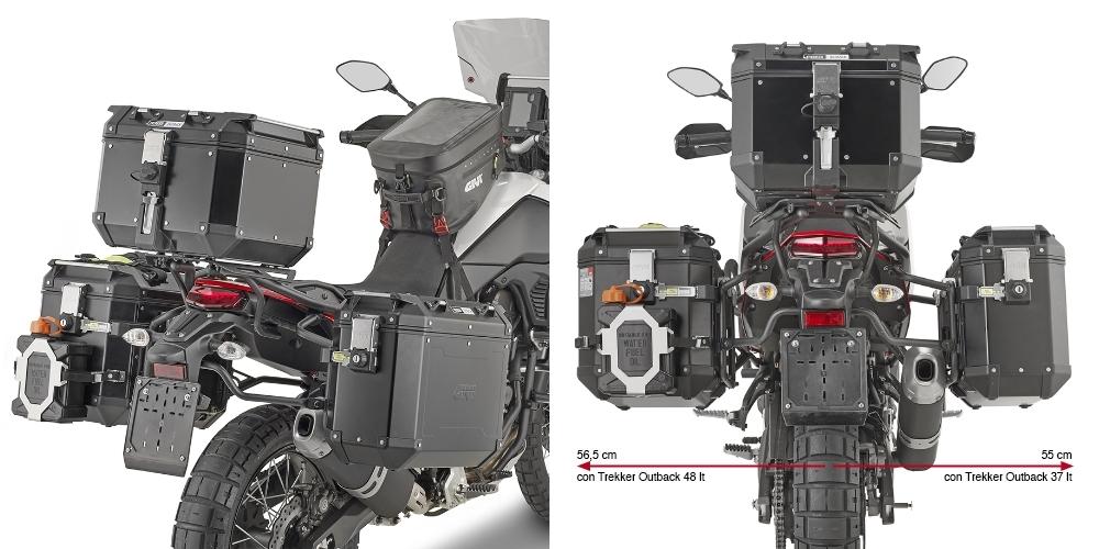 Soporte maletas laterales Givi One Fit Yamaha Tenere 700 2019-23, Tenere 700 World Raid 2022-2023
