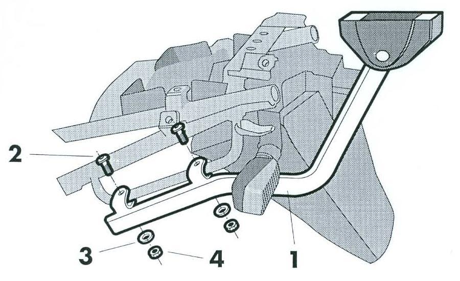 Soporte baul Shad Top master Suzuki Bandit 600 1994-1999, Bandit 750 1996-1997, Bandit 1200 1996-2000