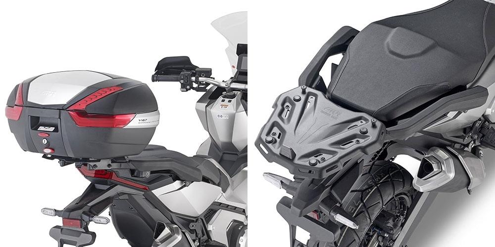 Soporte baul Givi Honda Forza 750 2021-2024, X-Adv 750 2021-2024 (sin parrilla de serie)