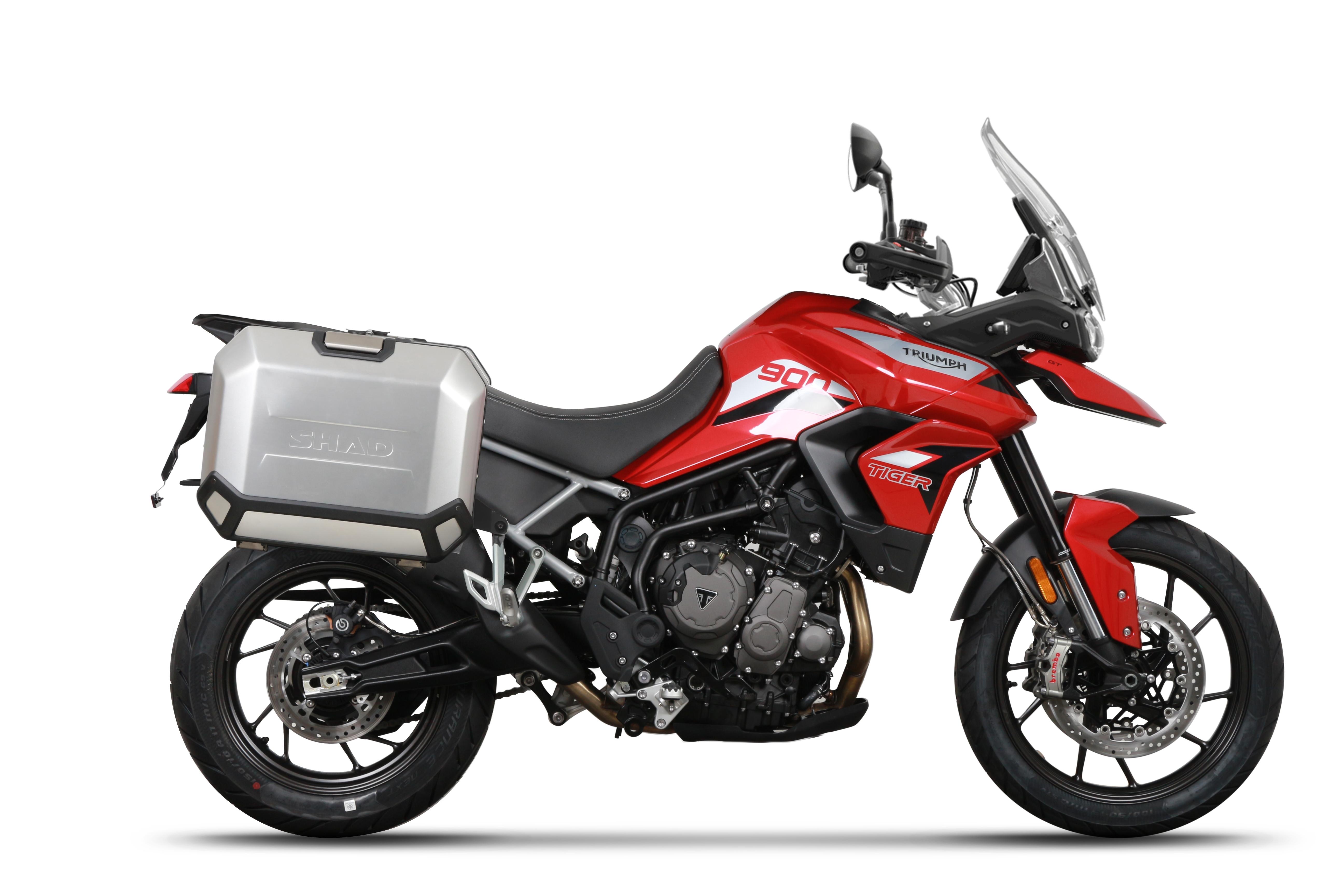 Soportes maletas laterales Shad 4P System Triumph Tiger 850 Sport 2021-2023, Tiger 900/GT/Rally 2020-2023