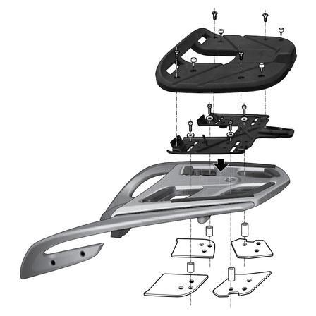 Soporte baul Shad Top master BMW R1200RT 2008-2013, K1600B/GT 2012-2017