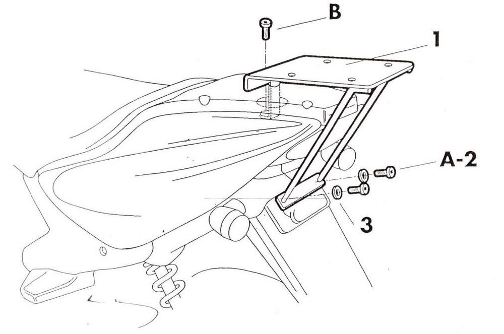 Soporte baul Shad Top master Yamaha Aerox 50 1997-2008