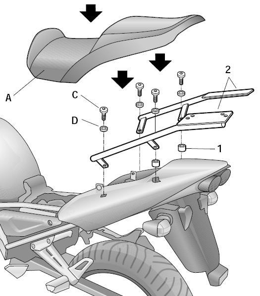 Soporte baul Shad Top master Yamaha Fazer 1000 2001-2005