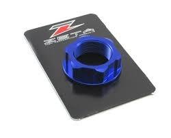 Tuerca direccion Yamaha YZ, YZF, WR, WRF, Suzuki RM, RMZ azul